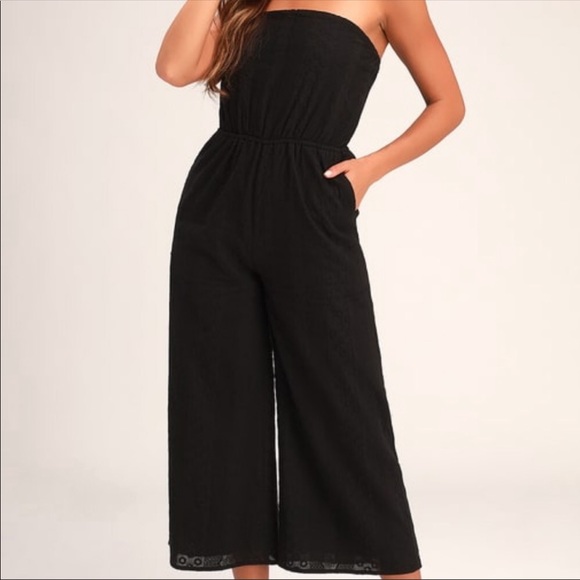 Lulu's Pants - Lulu’s Sunlight Special Black Embroidered Jumpsuit Lulu's Pants - Lulu’s Sunlight Special Black Embroidered Jumpsuit